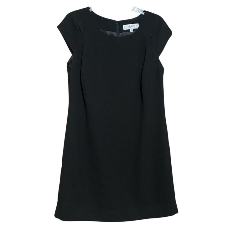 Jones Studio LBD Cap Sleeve Sheath Dress Knee Length Lined‎ Career Cocktail Hour